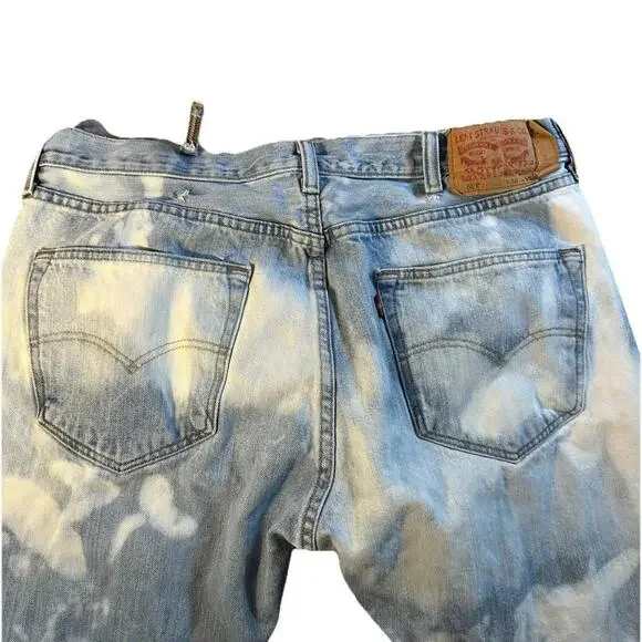 levis 501 jeans 36 custom denim A41525 - Picture 3 of 5